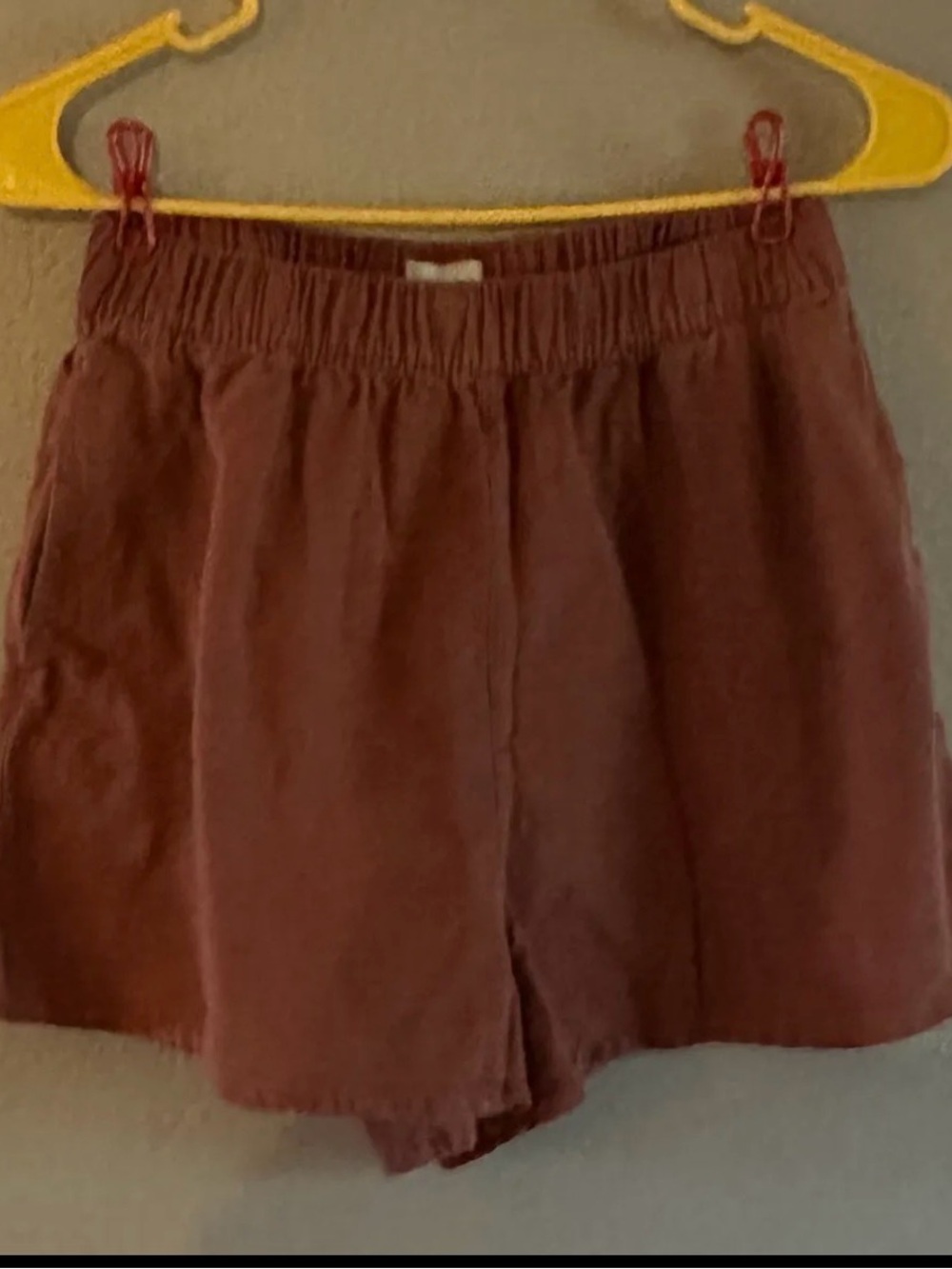 Rhythm Classics Linen Beach Shorts • Rust Terracotta Boho Coastal • US 6 / EU 10